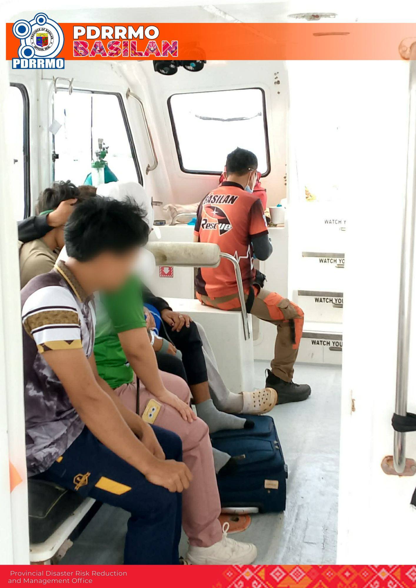 PDRRMO medical responders ensure continuous patient monitoring and care.