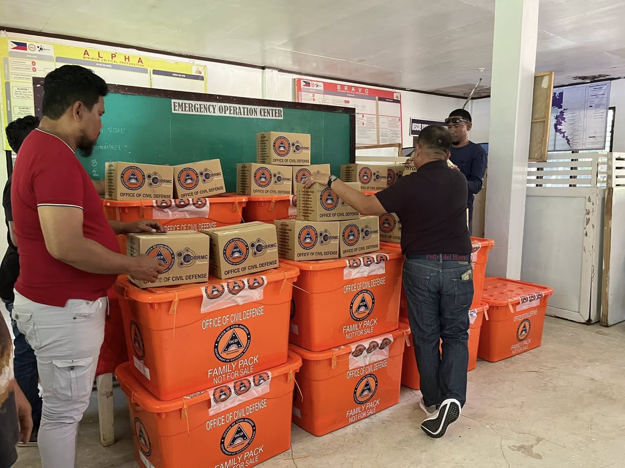 Advisory graphic for OCD-BAR and Basilan PDRRMO Distribute Relief Assistance to Typhoon Crising Victims