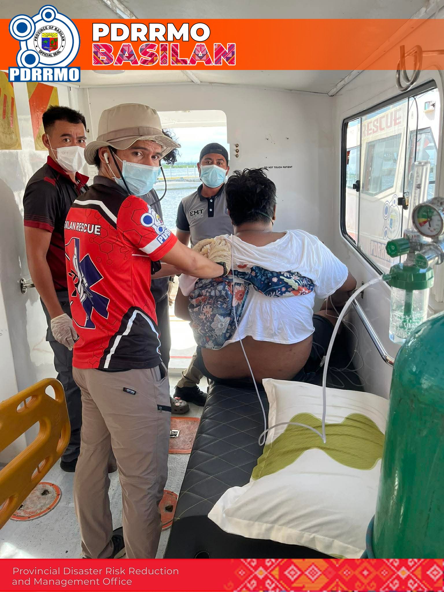 Advisory graphic for PDRRMO EMS Provides Emergency Medical Assistance to Patient in Isabela City